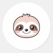 Niedlich rosa Fliege Runder Aufkleber (Vorderseite)