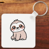 Niedlich rosa Fliege Schlüsselanhänger (Rückseite)