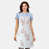 Niedlich rosa Floral Schürze (Getragen)