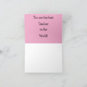 Niedlich rosa, florfarbene Farbe Karte (Innenseite)