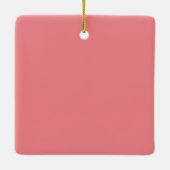 Niedlich rosa, froher Weihnachtsbaum Keramikornament (Rückseite)