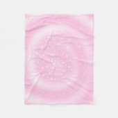 Niedlich rosa Funkelnd Sternenspirale Fleecedecke (Vorderseite)