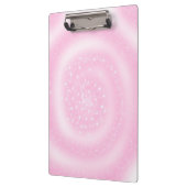 Niedlich rosa Funkelnd Sternenspirale Klemmbrett (Links)