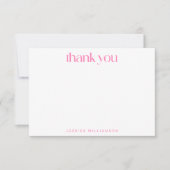 Niedlich rosa Gelbes Kariertes Brautparty Dankeskarte (Vorderseite)