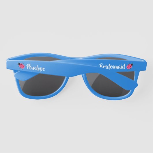 Niedlich rosa Gepunktete Ladybug Bridesmaid mit Na (Rückseite)