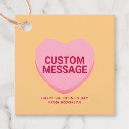 Niedlich rosa Gesprächsthema Geschenkanhänger