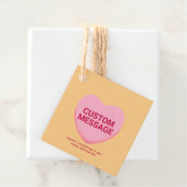 Niedlich rosa Gesprächsthema Geschenkanhänger (Beispiel)