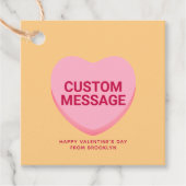 Niedlich rosa Gesprächsthema Geschenkanhänger (Vorderseite)