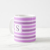 Niedlich rosa gestrichelte Gestaltung - Vorgabe Kaffeetasse (Vorderseite Links)