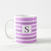 Niedlich rosa gestrichelte Gestaltung - Vorgabe Kaffeetasse (Links)