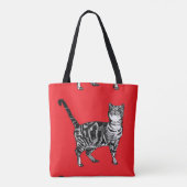 Niedlich Rosa Girls Red Tabby Fossilienmuseum Mont Tasche (Rückseite)