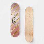 niedlich rosa Glitzer-Skateboard Skateboard (Vorderseite)