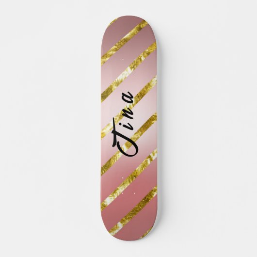 niedlich rosa Glitzer-Skateboard Skateboard (Vorne)