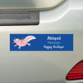 Niedlich-rosa-glückliche axolotl autoaufkleber (Auf Auto)