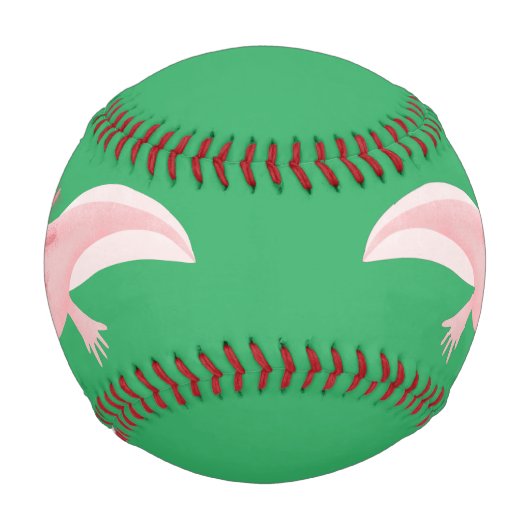 Niedlich-rosa-glückliche axolotl baseball (Vorderseite)