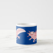Niedlich-rosa-glückliche axolotl espressotasse (Vorderseite)