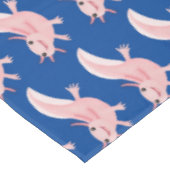 Niedlich-rosa-glückliche axolotl tischdecke (Schrägansicht)