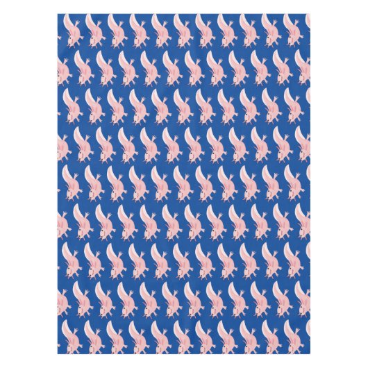 Niedlich-rosa-glückliche axolotl tischdecke (Vorderseite)