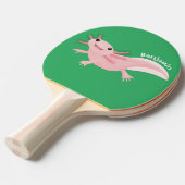 Niedlich-rosa-glückliche axolotl tischtennis schläger (Vorderseite)