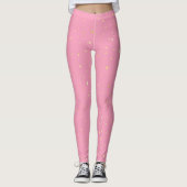 Niedlich rosa glühende Leggings (Vorderseite)