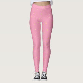 Niedlich rosa glühende Leggings