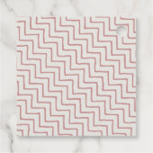 Niedlich rosa goldfarbene Blütenzunge Einhorn jede Geschenkanhänger (Rückseite)