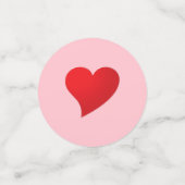 Niedlich rosa Großherz Moderne mädchenhaft Valenti Konfetti (Klein Vorderseite)