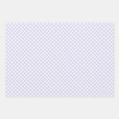 Niedlich rosa, grün und lavender Pastel Gingham Mu Geschenkpapier Set (Vorderseite 3)