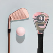 Niedlich-Rosa-grüne Camouflage, Minimalistisch Per Golf Headcover