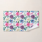 Niedlich rosa Grüne Rosa Blumenmuster Badhandtuch Set (Handtuch)