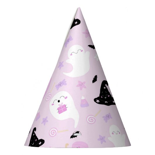 Niedlich-rosa Halloween Partyhütchen (Links)