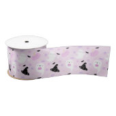 Niedlich-rosa Halloween Satinband (Spule)