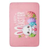 Niedlich, rosa Happy Ostersonne Badematte (Vorderseite Vertikal)