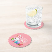 Niedlich, rosa Happy Ostersonne Untersetzer (Vor Ort)