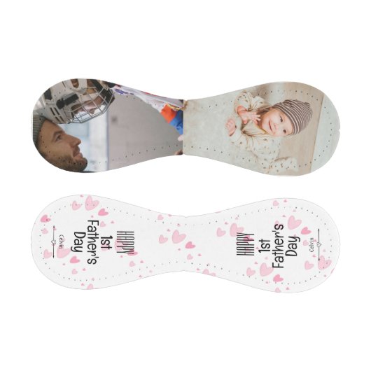 Niedlich-rosa-Herd 1. Vatertag Baseball (Paneele)