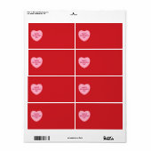 Niedlich rosa Herzklopfen am Valentinstag (Vorne)