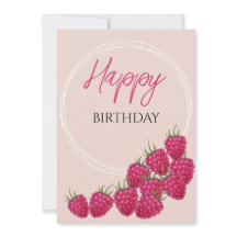 Niedlich-rosa Himbeeren Aquarellbilder