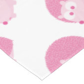 Niedlich rosa Igel Tischdecke (Schrägansicht)