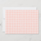 Niedlich-rosa-Jungen-Schlummer Party Geburtstag ei Einladung (Rückseite)