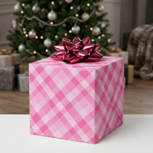 Niedlich rosa, Kariertes Musterpapier Geschenkpapier
