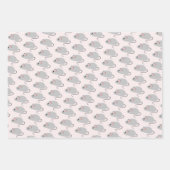 Niedlich rosa Katzen, Herz und Maus Geschenkpapier Set (Vorderseite 3)