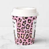 Niedlich rosa Katzenkatze Geburtstagspackung Pappbecher (Rechts)