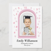 Niedlich-rosa Kindergarten Abschluss Sake (Vorderseite)