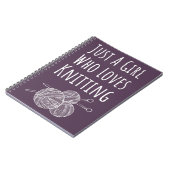 Niedlich rosa Knitter Geschenke Lila Knittern Notizblock (Linke Seite)