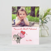 Niedlich rosa Koala Foto Kinder Klassenzimmer Vale Feiertagskarte (Stehend Vorderseite)