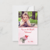 Niedlich rosa Koala Foto Kinder Klassenzimmer Vale Mitteilungskarte (Vorderseite)