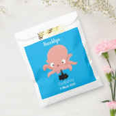 Niedlich-rosa-Kraken-Cartoon-Spaß Geschenktütchen (Versiegelt)