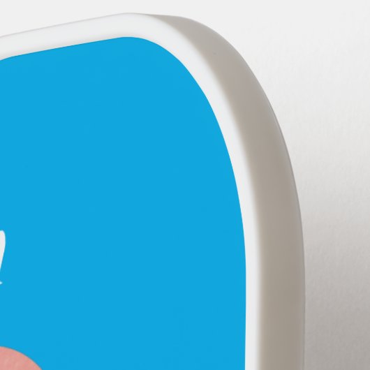 Niedlich-rosa-Kraken-Cartoon-Spaß Pickleball Schläger (Linke Seite)