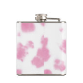 Niedlich rosa Kuh Print Western Rodeo Custom Flachmann (Rückseite)