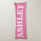 Niedlich rosa Kuh Print Western Rodeo Monogramm Seitenschläferkissen (Rückseite (Vertikal))